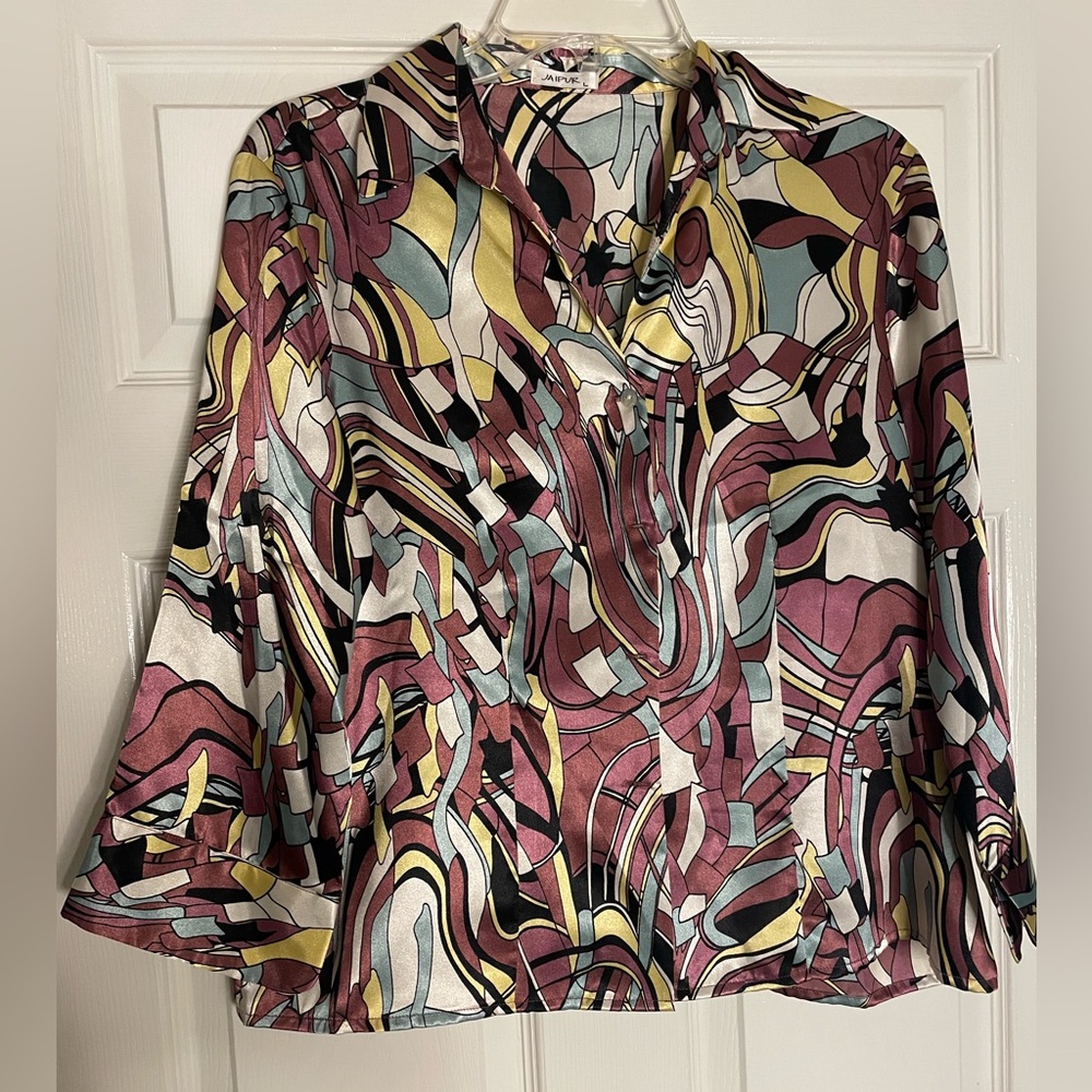 Womens JAIPUR Satin Blouse
